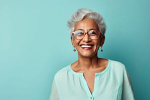 Portrait of happy, smiling senior woman