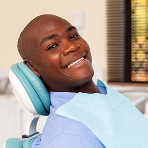 Man smiling during preventive dentistry visit